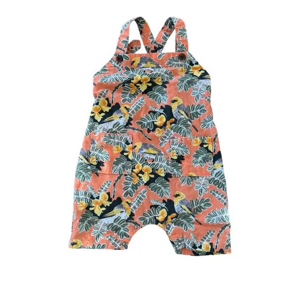 Patagonia Baby Pataloha Romper Size 12-18 Months Adjustable Straps Hawaiian - Picture 1 of 8